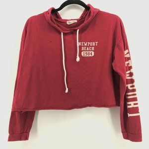 FRENCH PASTRY Newport Beach Crop Top Graphic Red